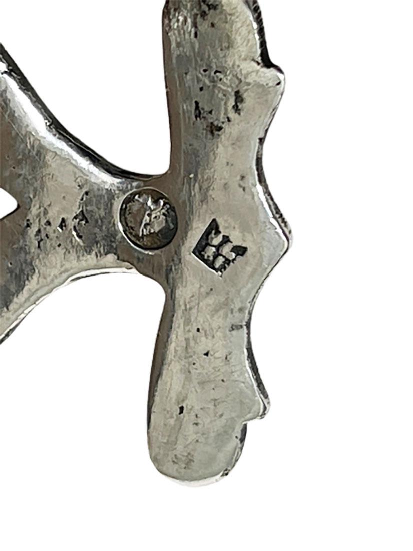 XIX secolo Piccolo portafoto olandese in argento, 1865 in vendita