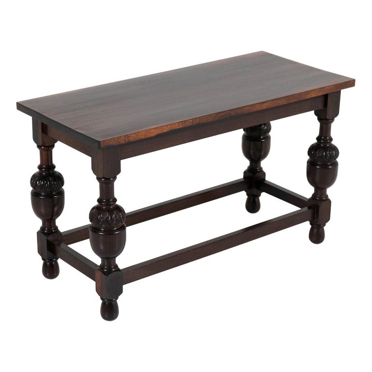 Dutch Solid Ebony Macassar Jacobean Style Coffee Table ...