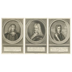 Dutch Statesmen and Military Leaders – Beverningk, Hop, and Van Coehoorn, c.1750