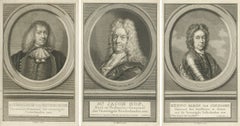 Dutch Statesmen and Military Leaders – Beverningk, Hop, and Van Coehoorn, c.1750