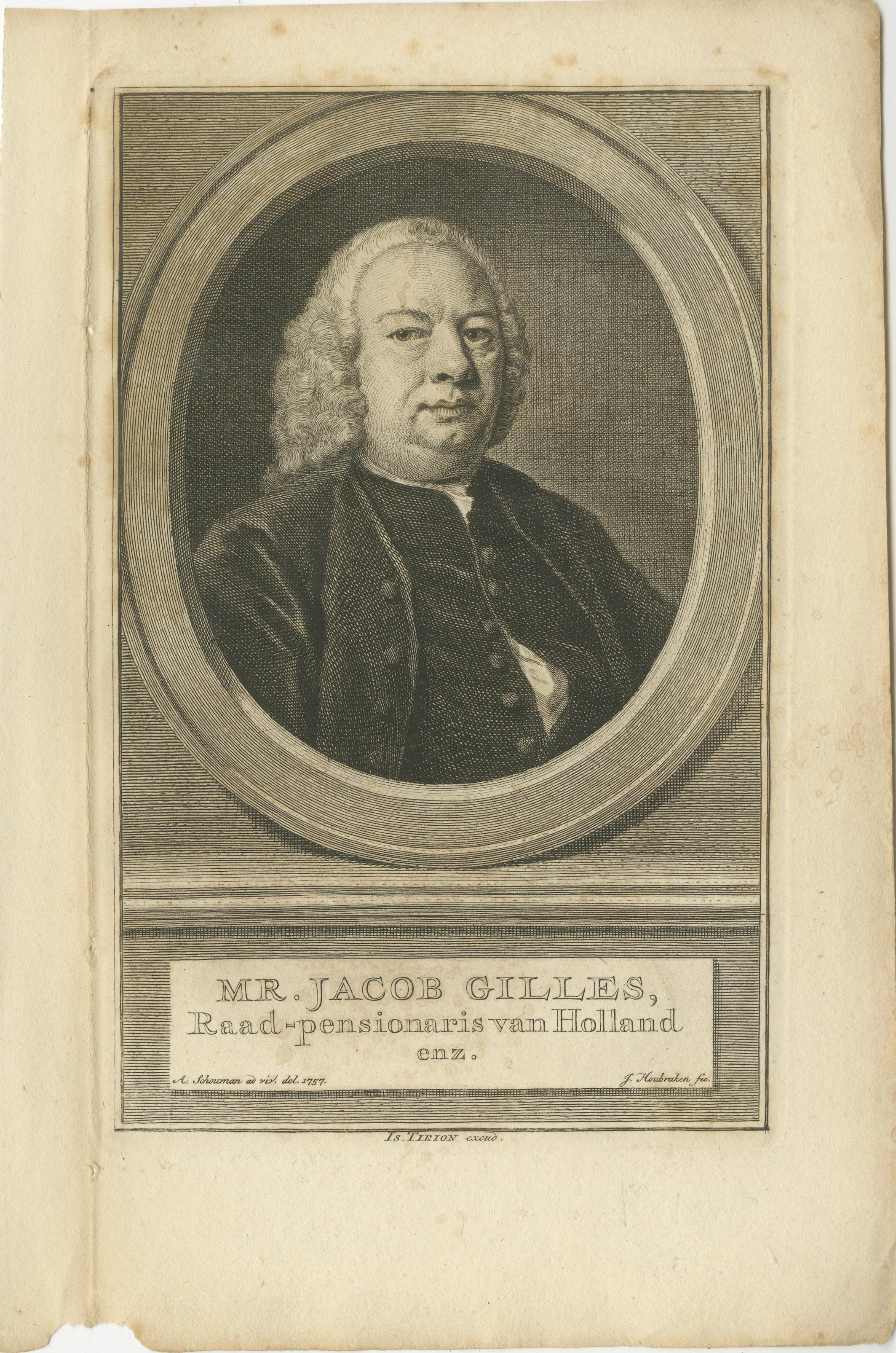 Dutch Statesmen – Raadpensionarissen Hoornbeek, Steyn and Gilles, 18th Century In Good Condition For Sale In Langweer, NL