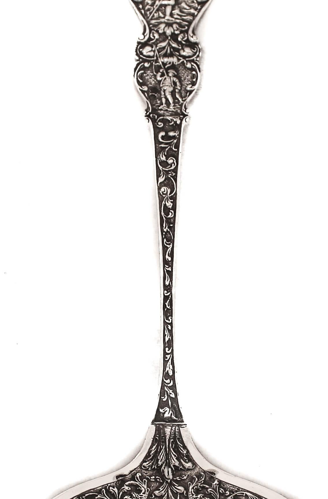 Late 19th Century Dutch Sterling Decorative Server For Sale