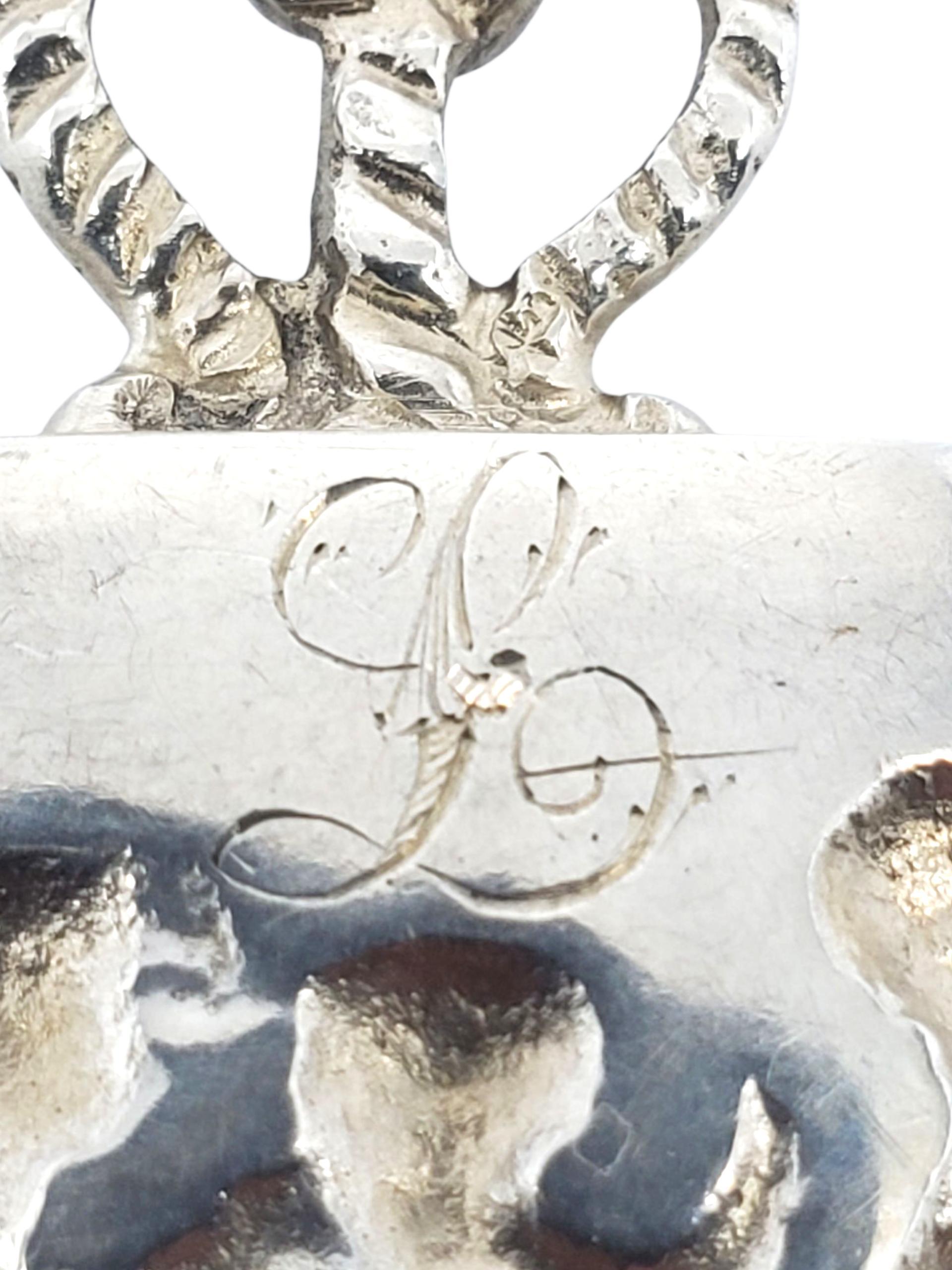 Cucchiaio a pala in argento sterling olandese con scena di taverna e mulino a vento #22670 in vendita 3