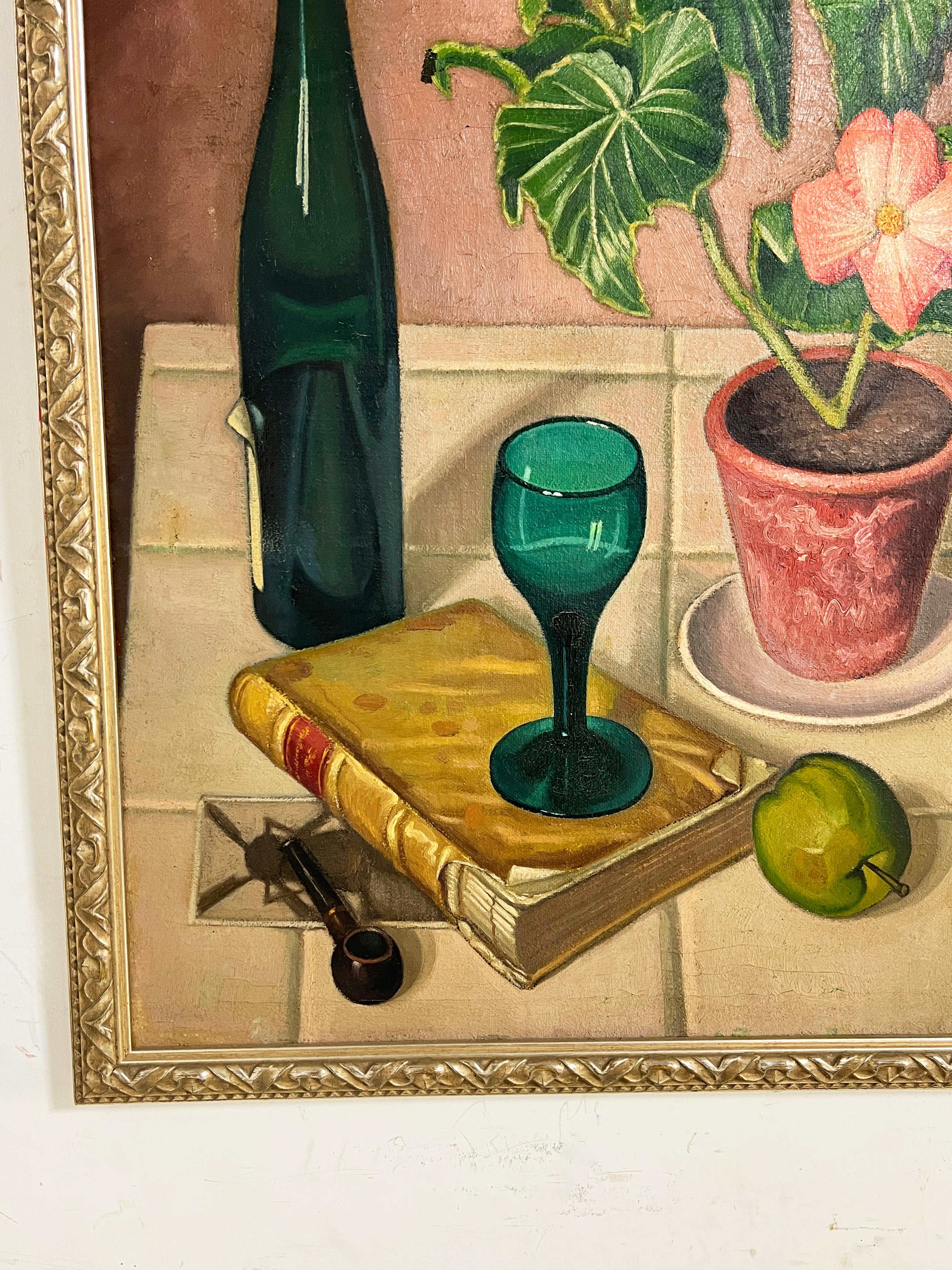 Néerlandais Nature morte hollandaise peinte par Piet Bekker, vers les années 1940 en vente