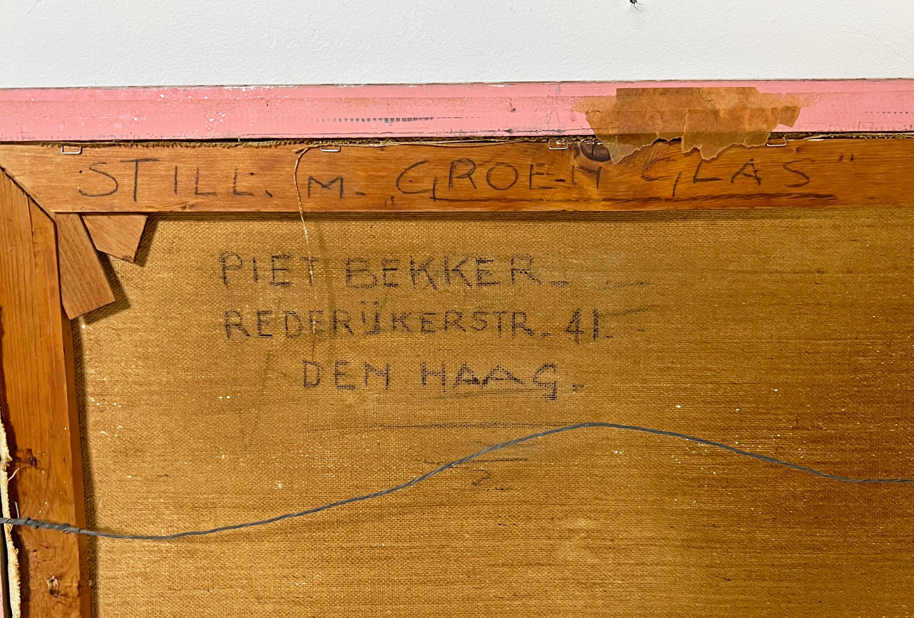 Nature morte hollandaise peinte par Piet Bekker, vers les années 1940 en vente 1