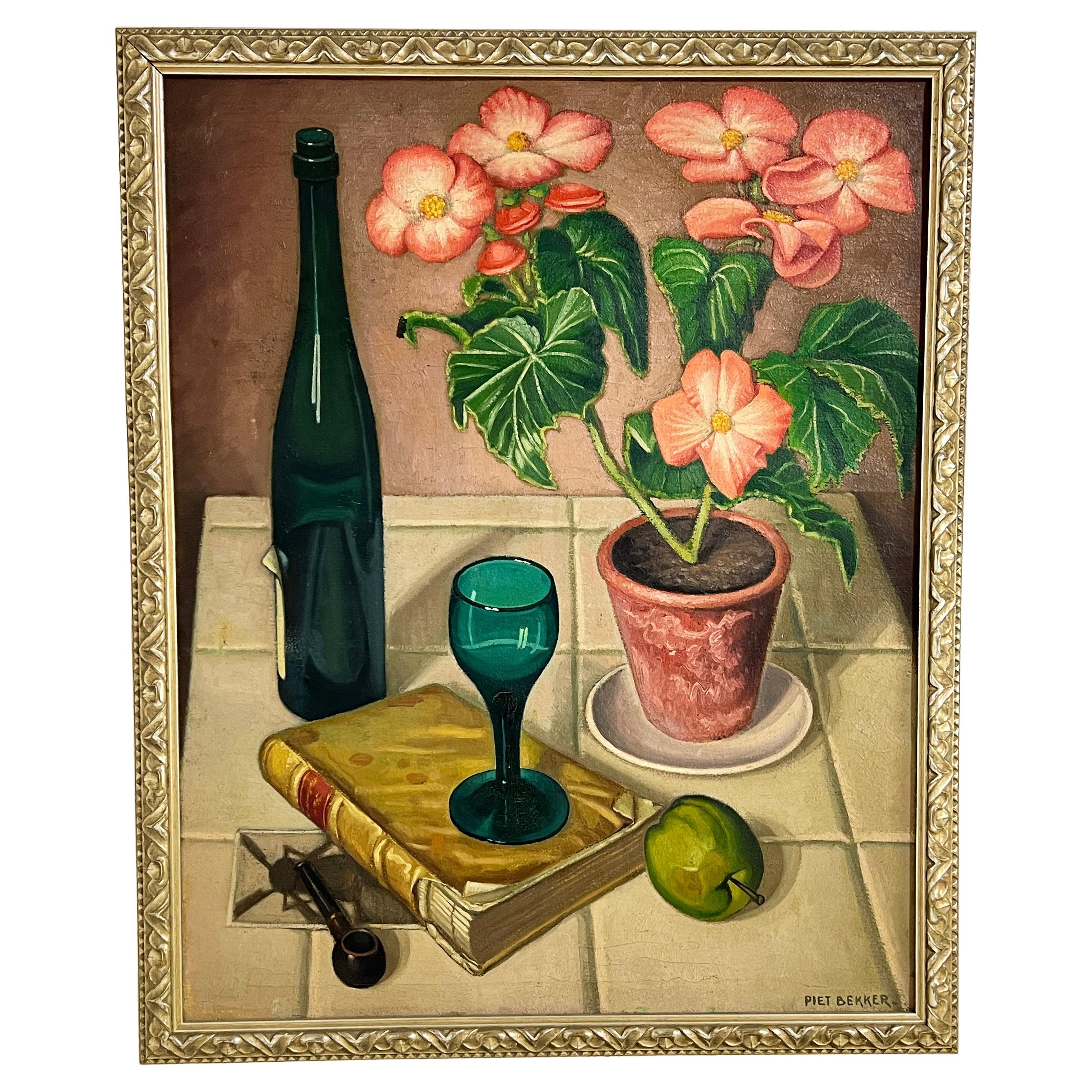 Niederländisches Stilleben von Piet Bekker, CIRCA 1940er Jahre