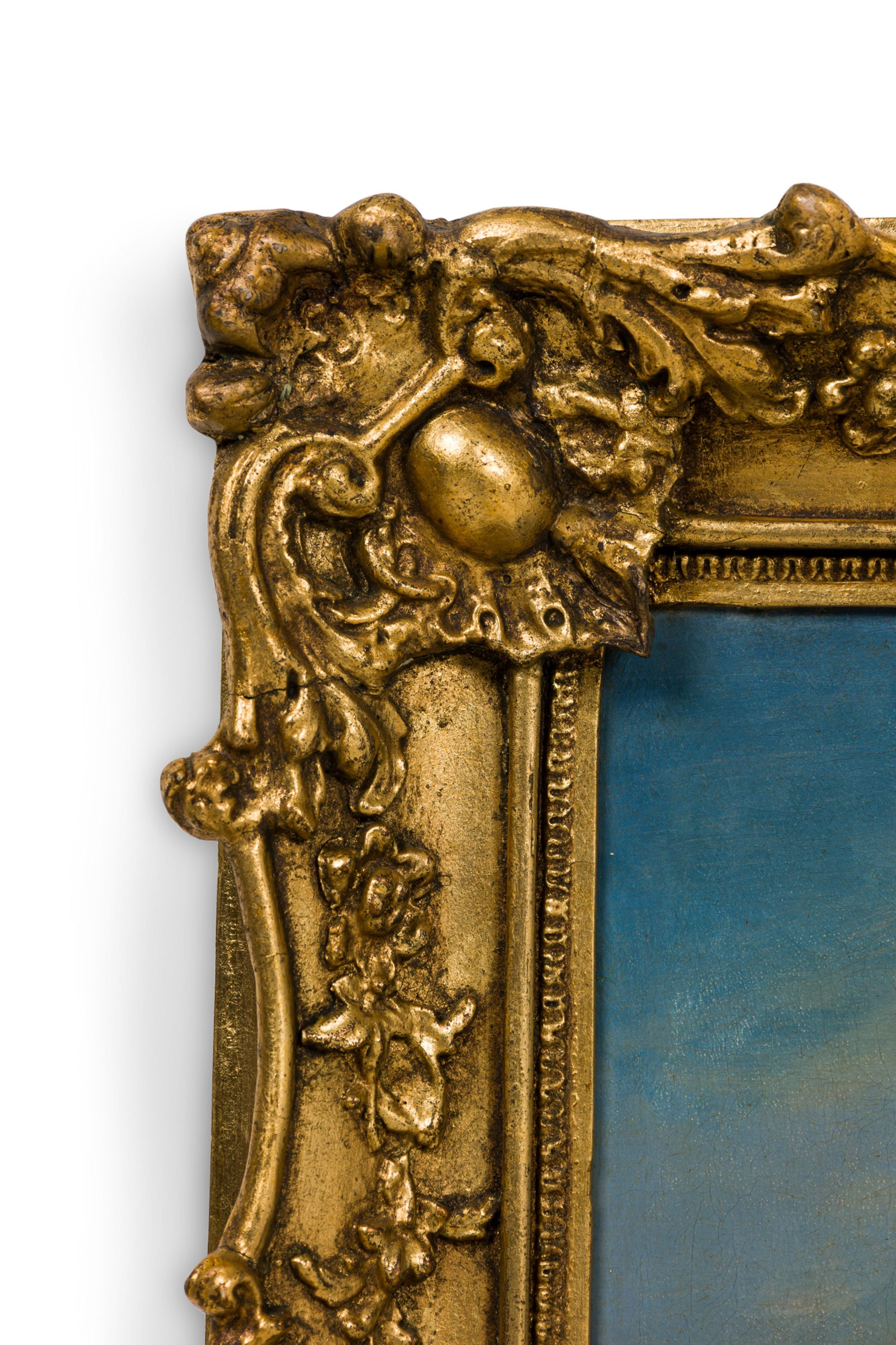 Biedermeier Peinture à l'huile de style hollandais (19e siècle) en vente