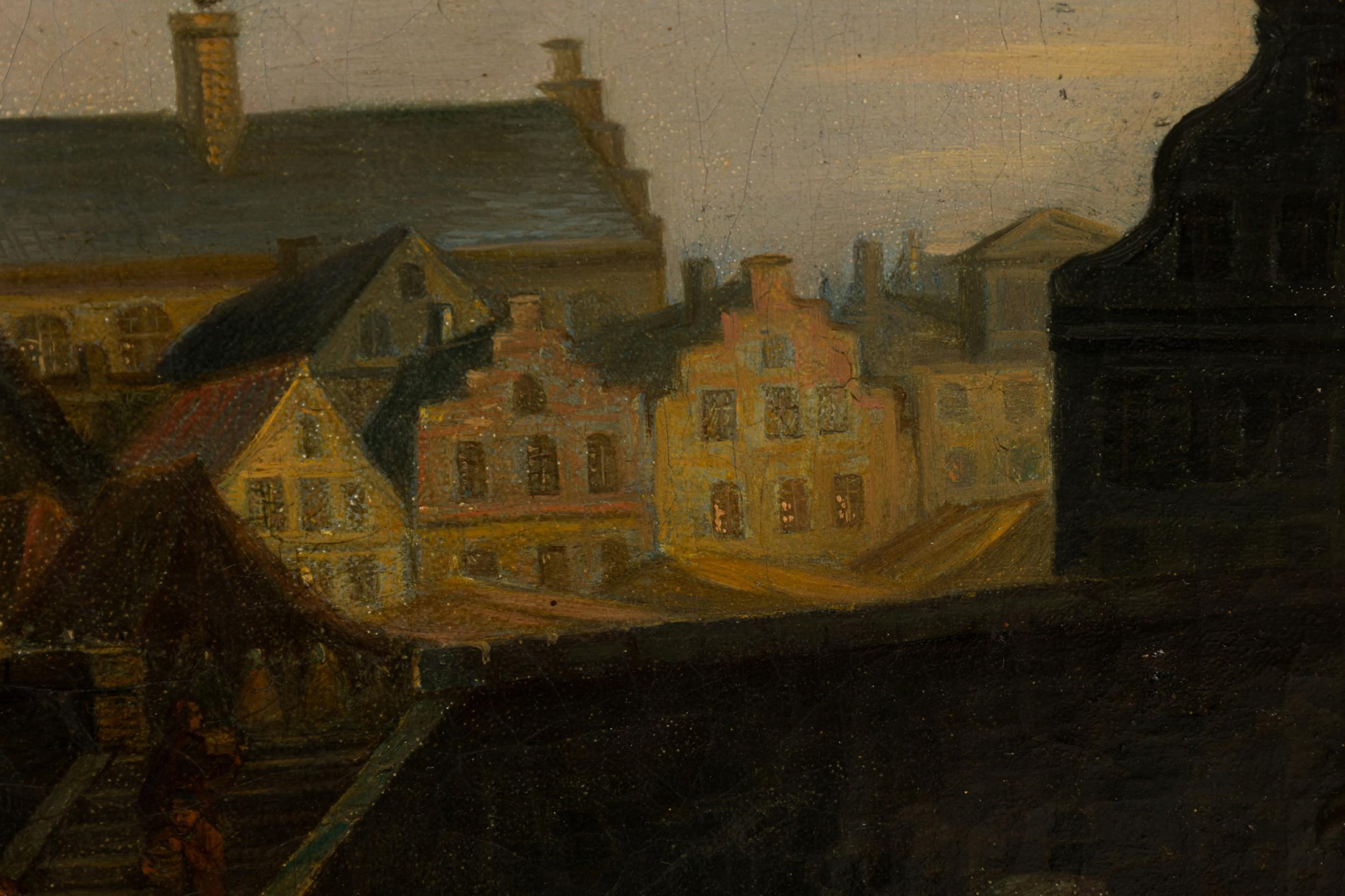 Sculpté Peinture à l'huile de style hollandais (19e siècle) en vente