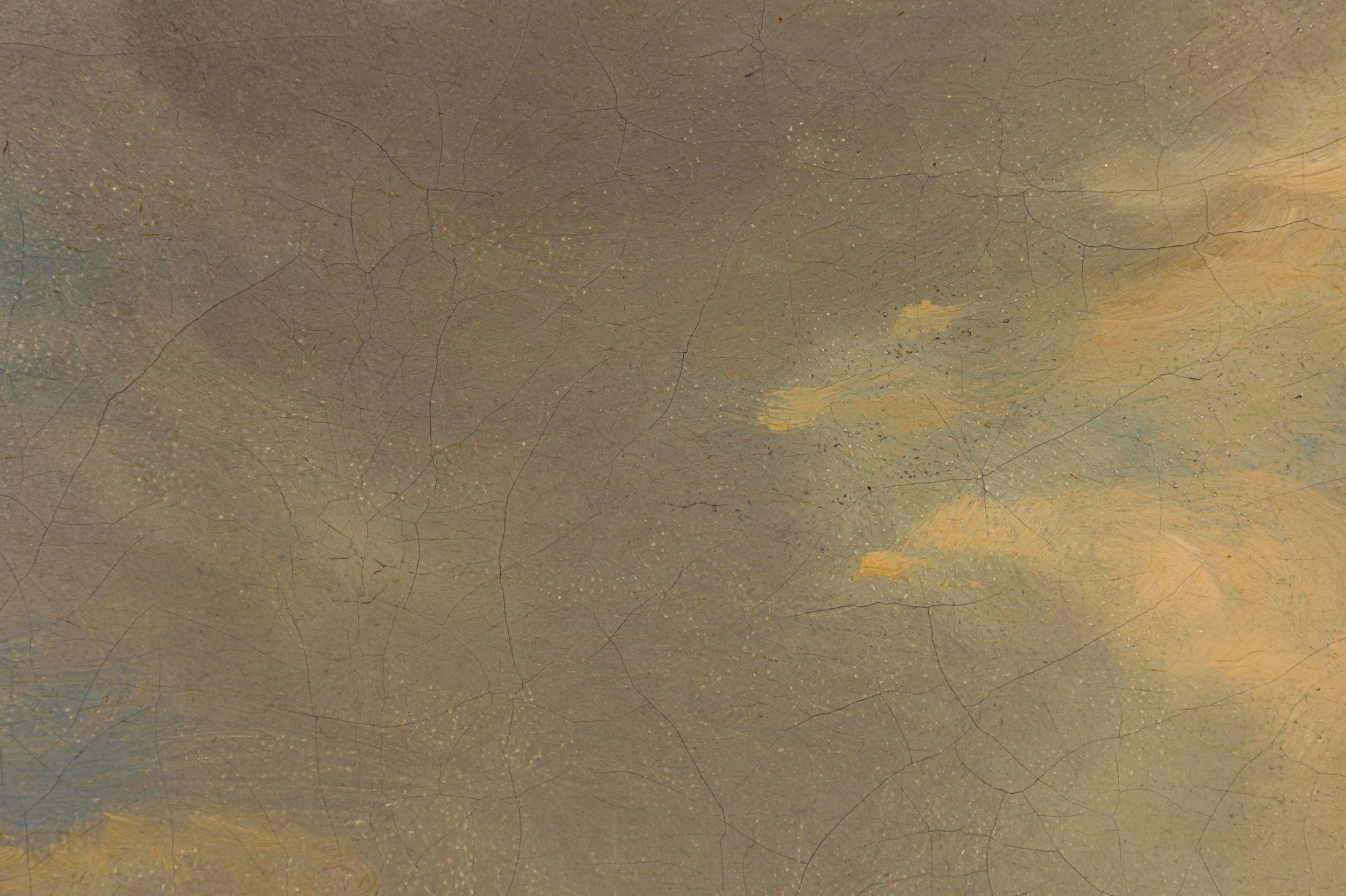 Peinture à l'huile de style hollandais (19e siècle) Bon état - En vente à Queens, NY