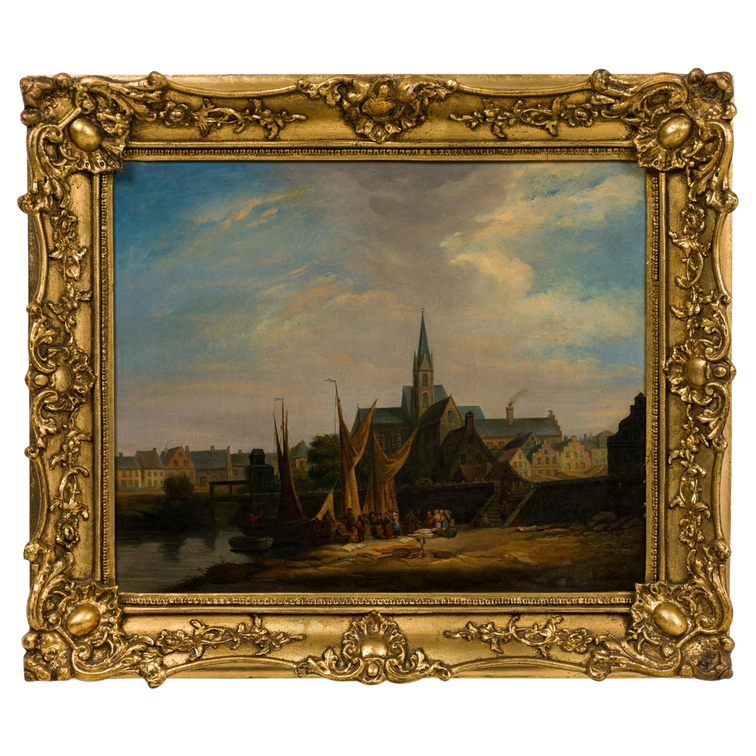 Dutch style (19th Century) oil painting