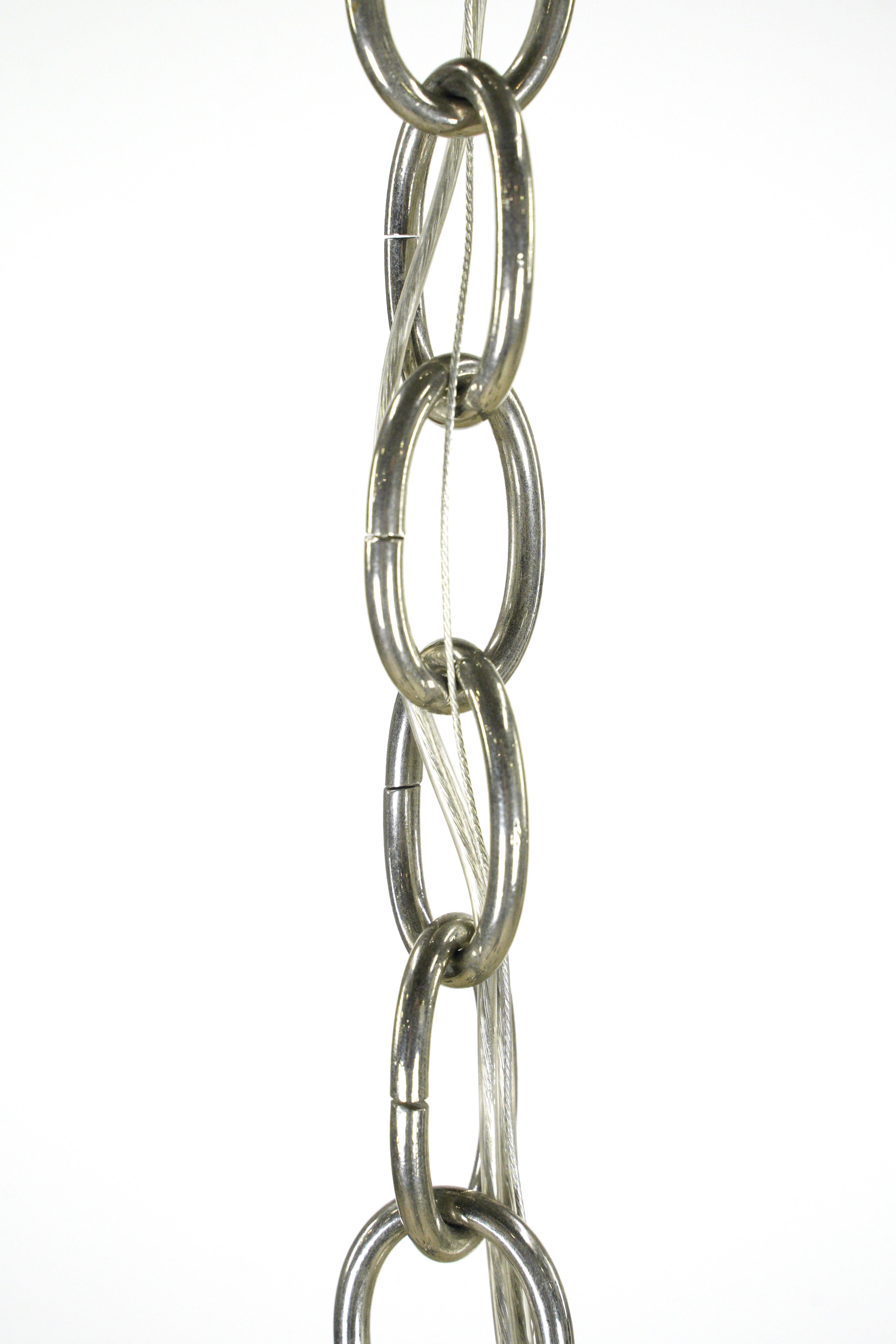 Lampadario in stile olandese a 8 bracci in ottone nichelato bicolore in vendita 9