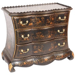 Vintage Dutch Style Chinoiserie Decorated Chest of Drawers