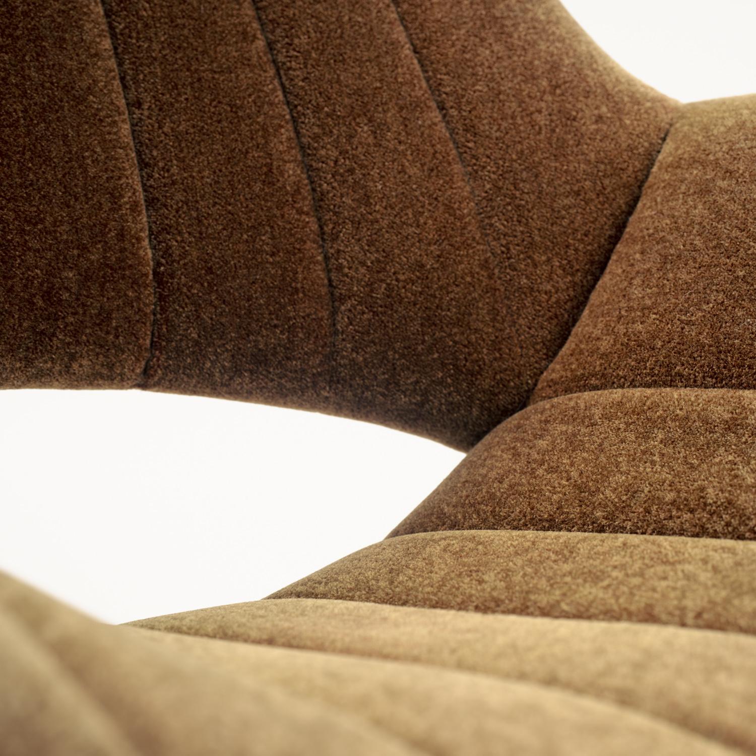 Fauteuil pivotant hollandais en mohair par Enrico Wallès pour Romefa Noordwolde, années 1950 en vente 5