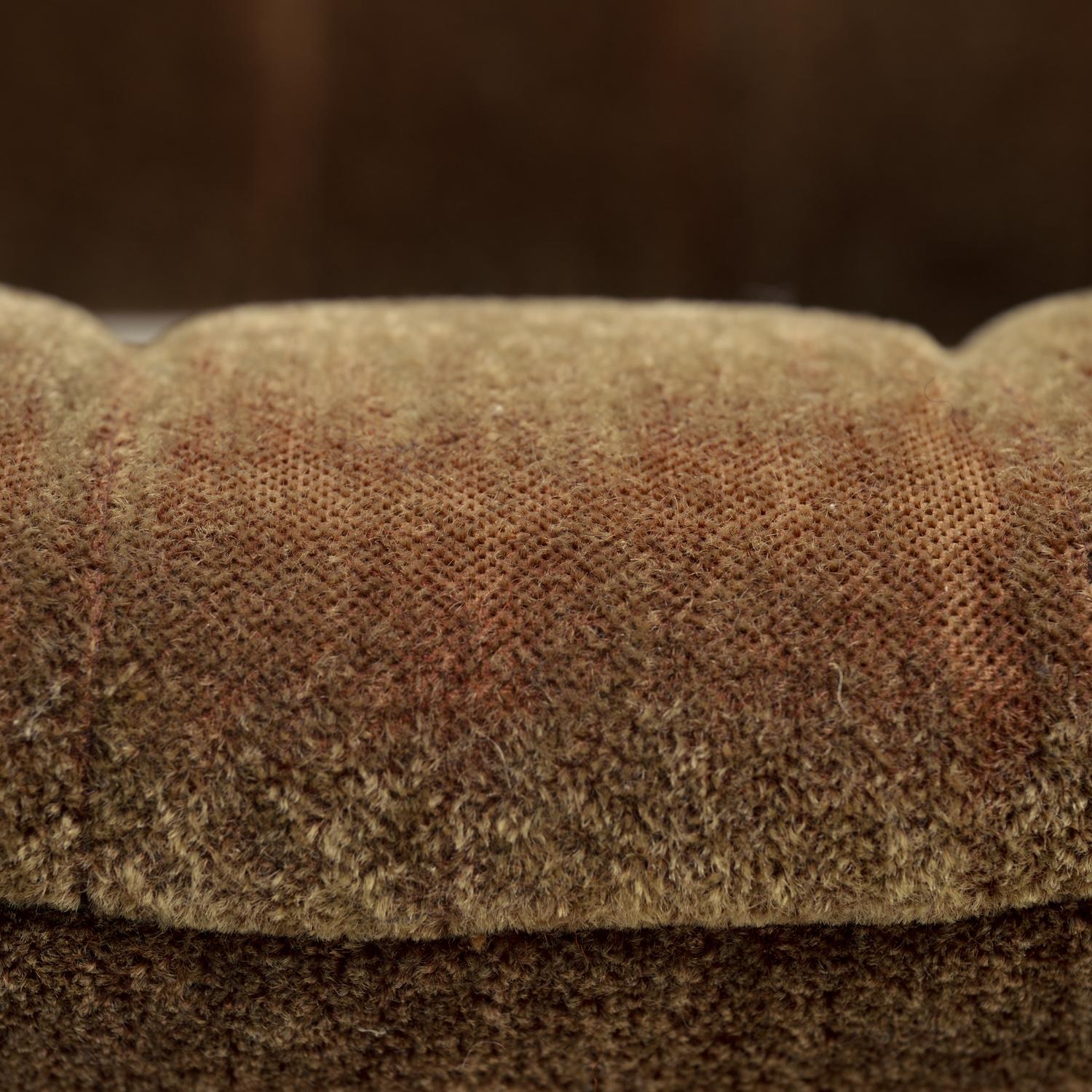 Fauteuil pivotant hollandais en mohair par Enrico Wallès pour Romefa Noordwolde, années 1950 Bon état - En vente à Zevenaar, NL