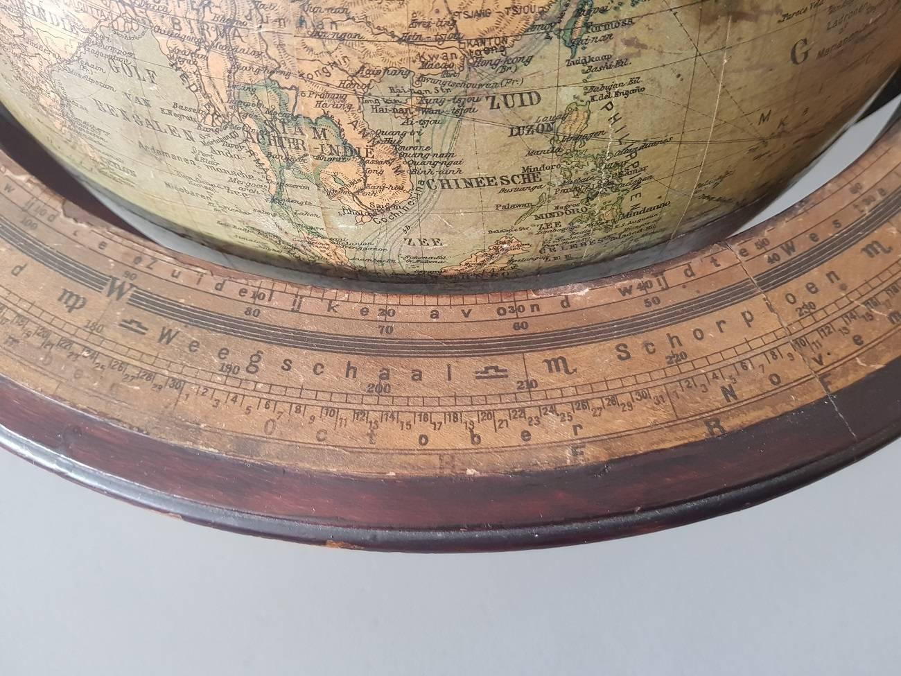 Dutch Table Globe by Dr. R. Neuse, circa 1928-1930 3
