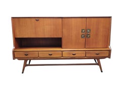 Niederländischer Teakholzschrank von Louis Van Teeffelen & Jaap Ravelli für Wébé:: 1950er Jahre