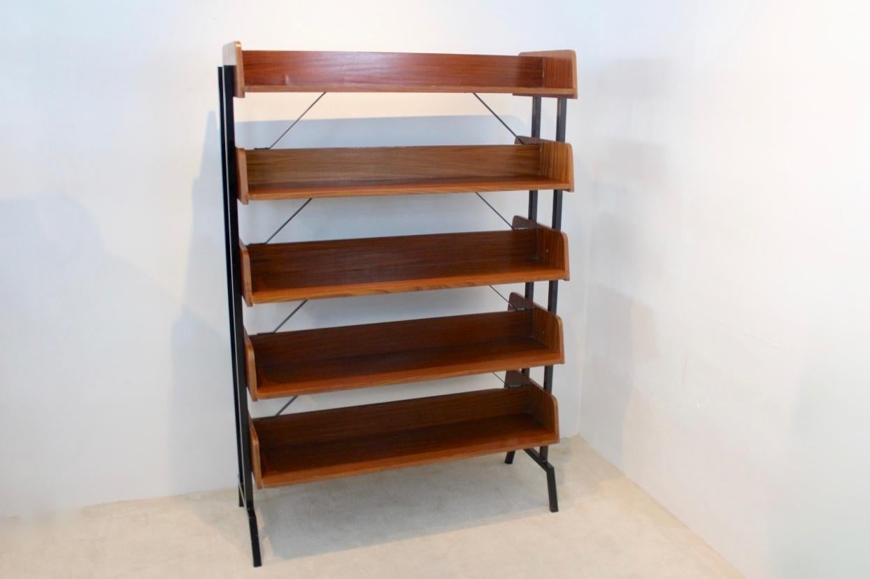 Dutch Teak Wood Shelving Free Standing Library 4