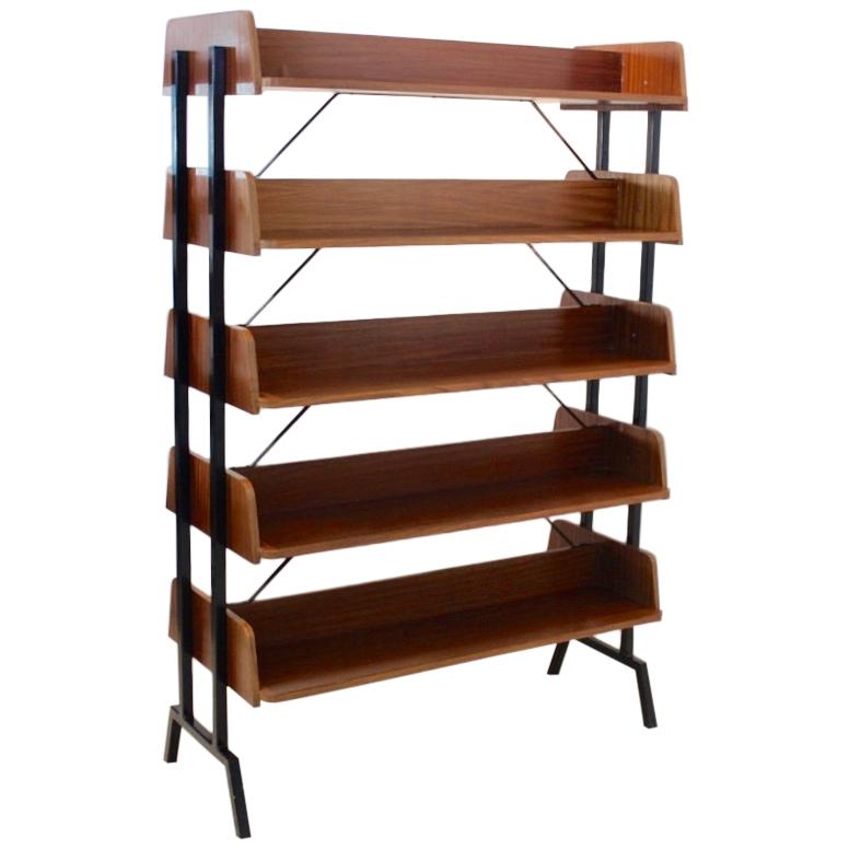 Dutch Teak Wood Shelving Free Standing Library