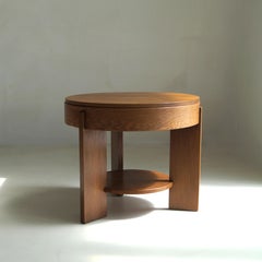 Dutch The Hague School Modernist side table in oak, 1920s