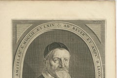 Ritratto di teologo olandese - Leonardus Marius di Adriaen Matham, 1651 ca.