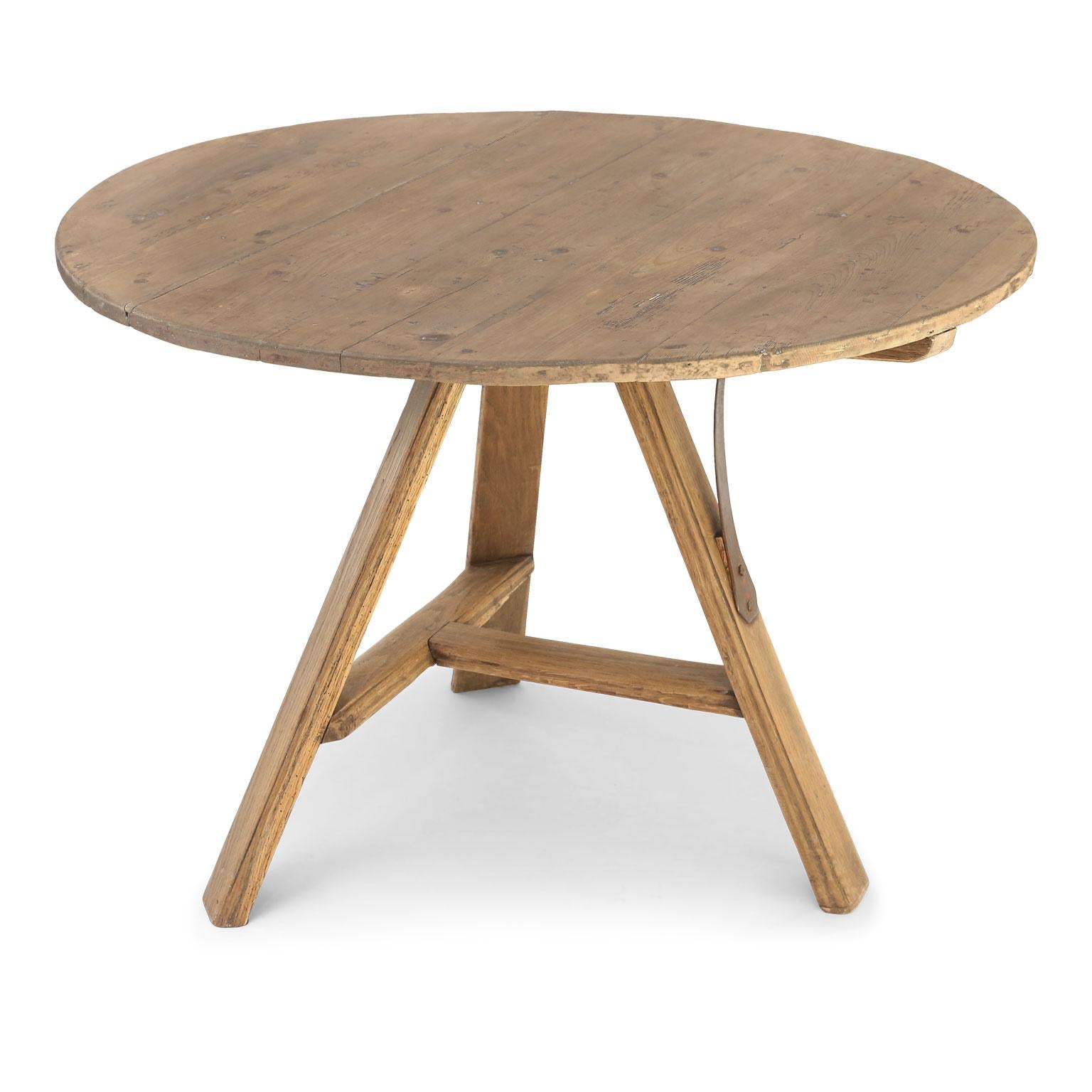 Dutch Bleached Oak Tilt-Top Table 6