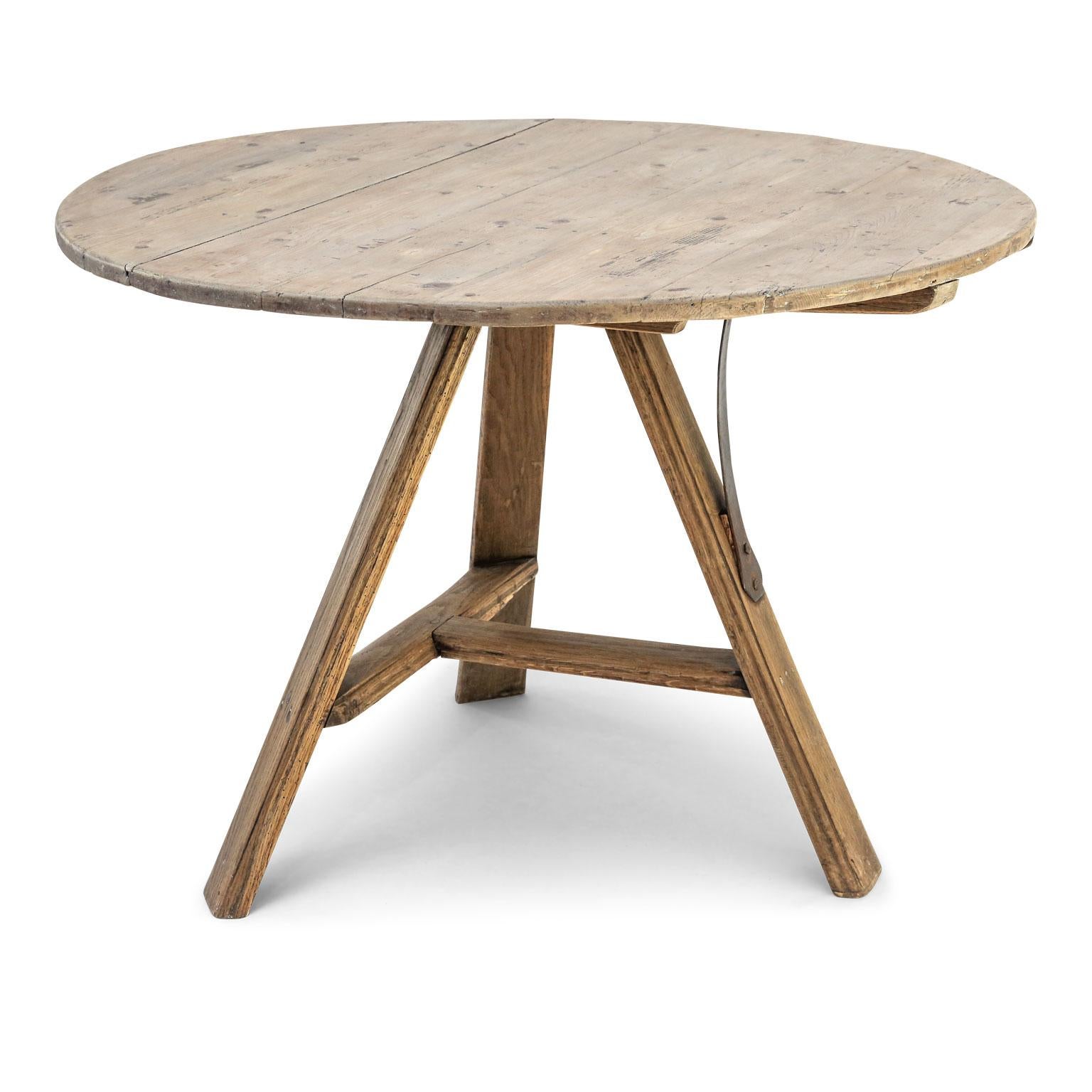 Dutch Bleached Oak Tilt-Top Table 7