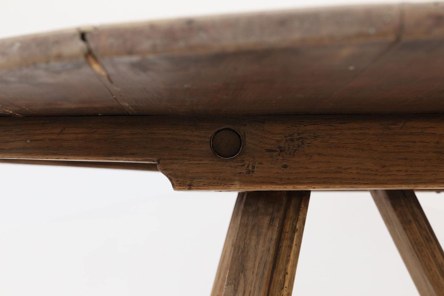 Dutch Bleached Oak Tilt-Top Table 9