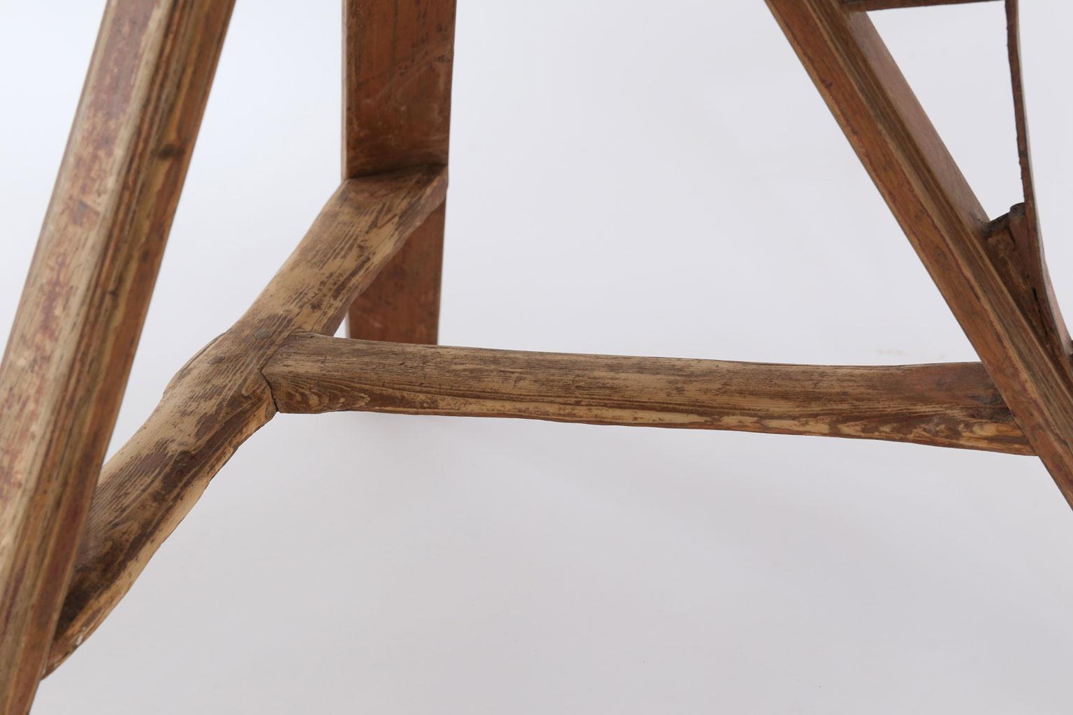 Hand-Carved Dutch Tilt-Top Table