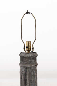 Dutch Tin Fluted Column Lamp