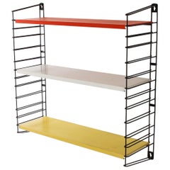 Dutch Tomado Hanging Wall Shelves, Designed in the 1950s by A. Dekker