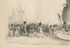 Dutch Troops Winter Quarters in a Cheese, Rare Belgium 1830 Satirical Cartoon