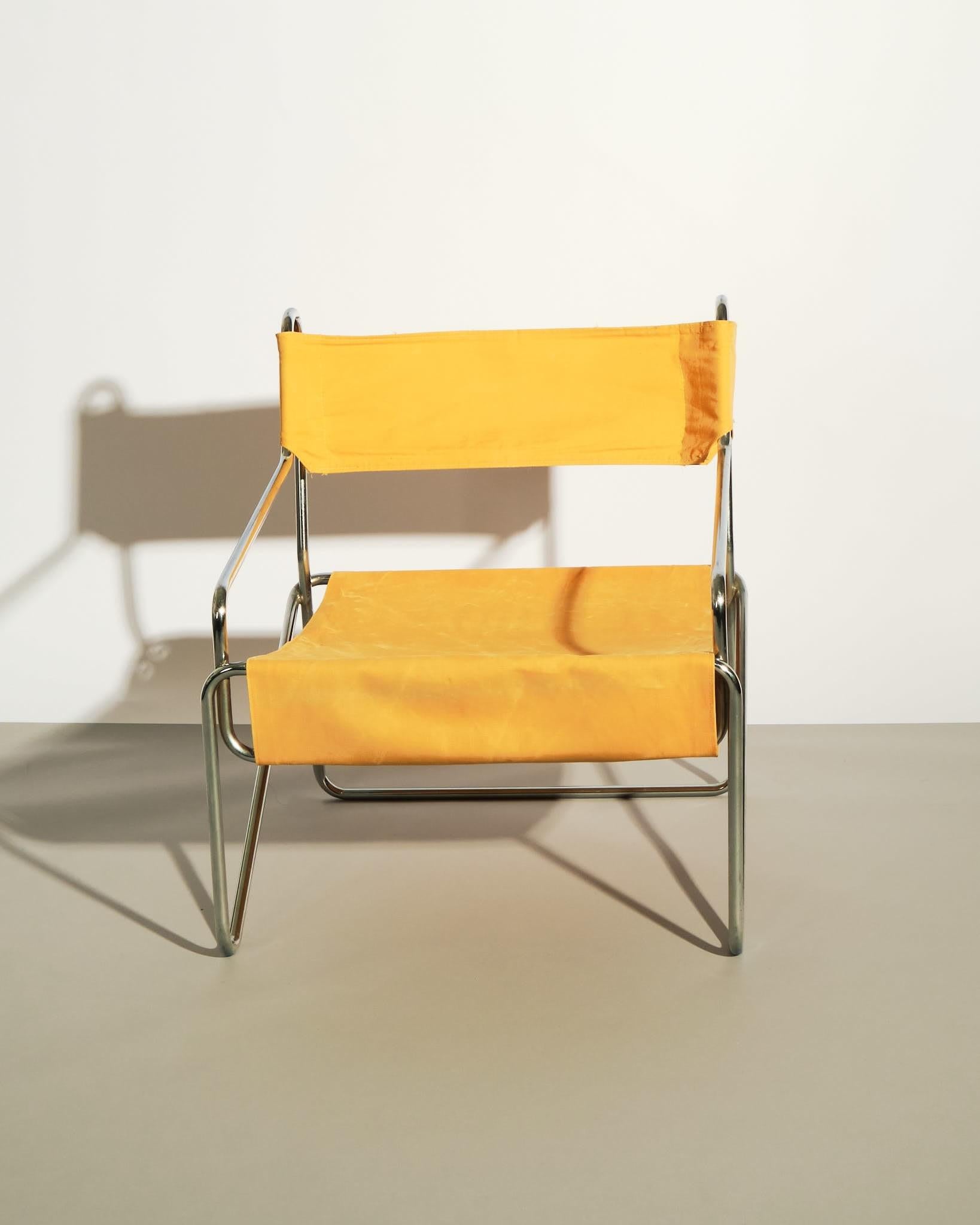 Mid-Century Modern Dutch, Tubular Easy Chair For Sale