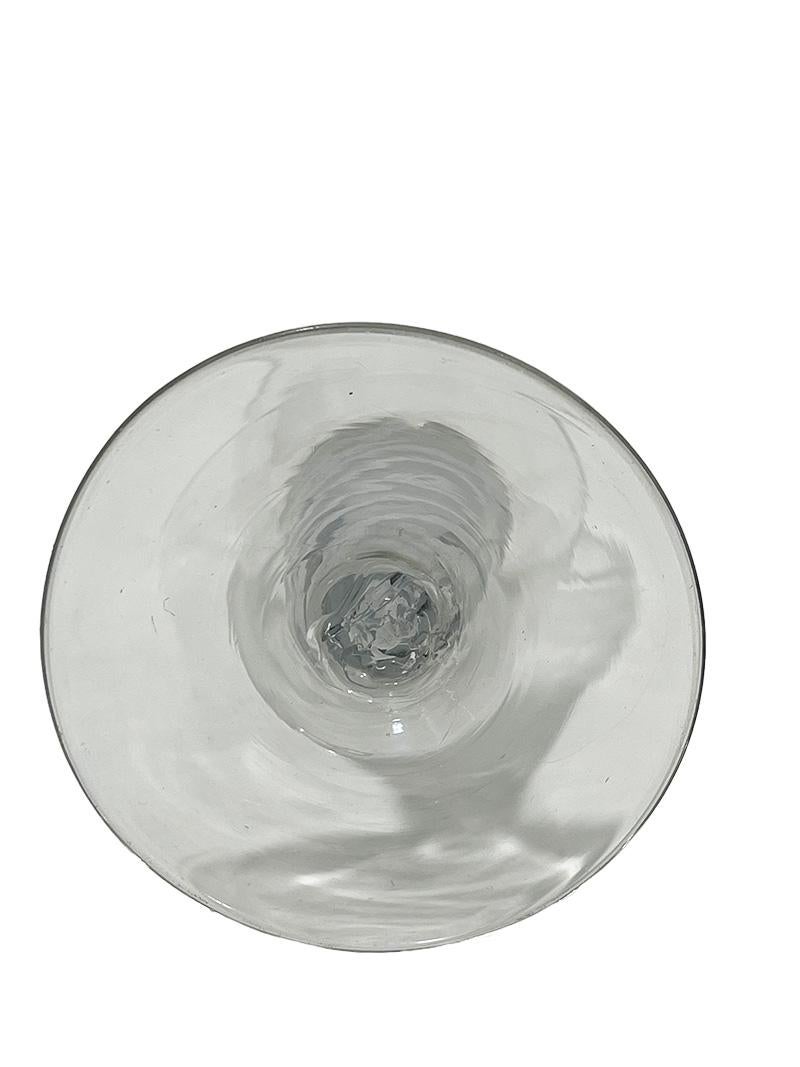 18th Century and Earlier Dutch Twist Wine Glass, Ca 1750-1770 For Sale