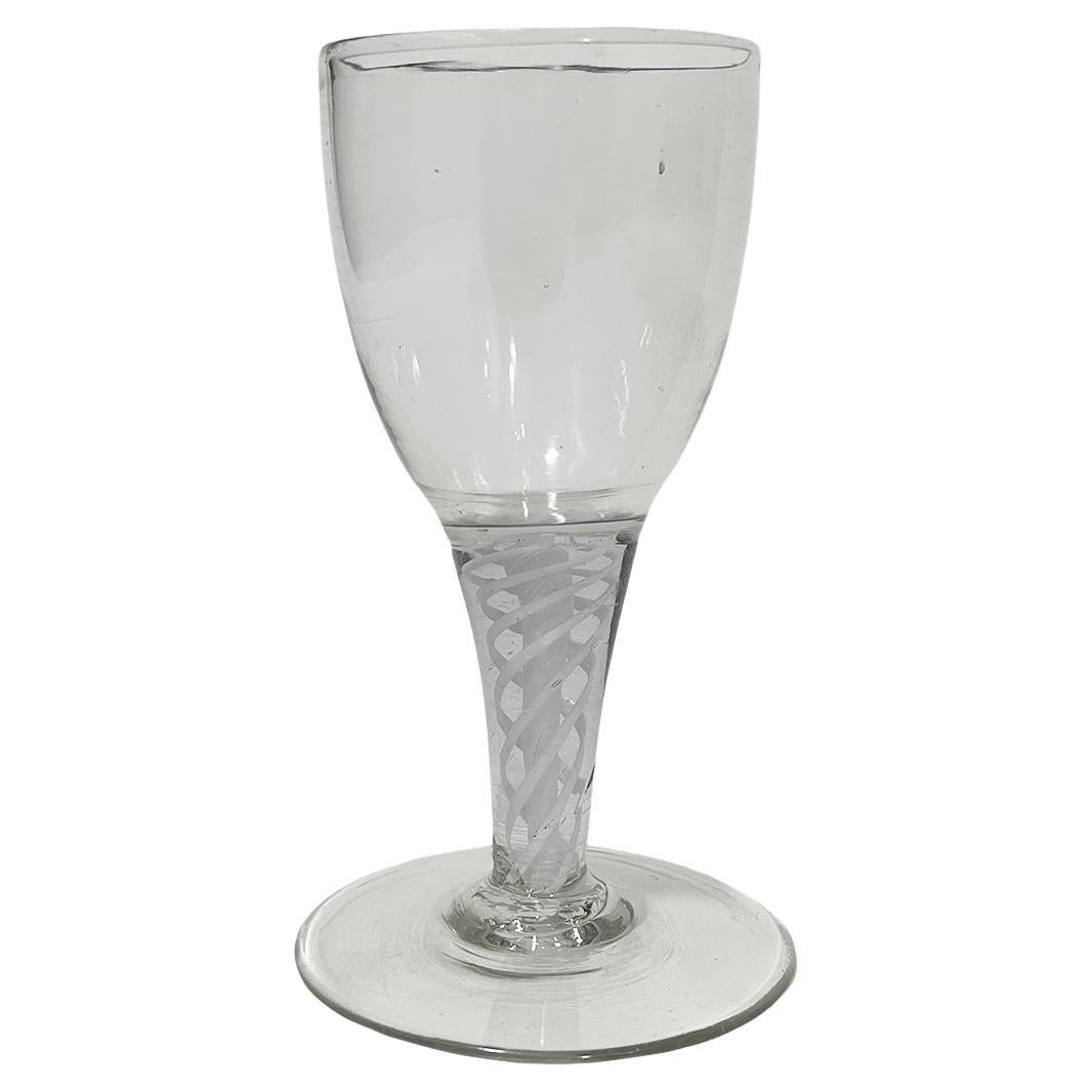 Dutch Twist Wine Glass, Ca 1750-1770 For Sale