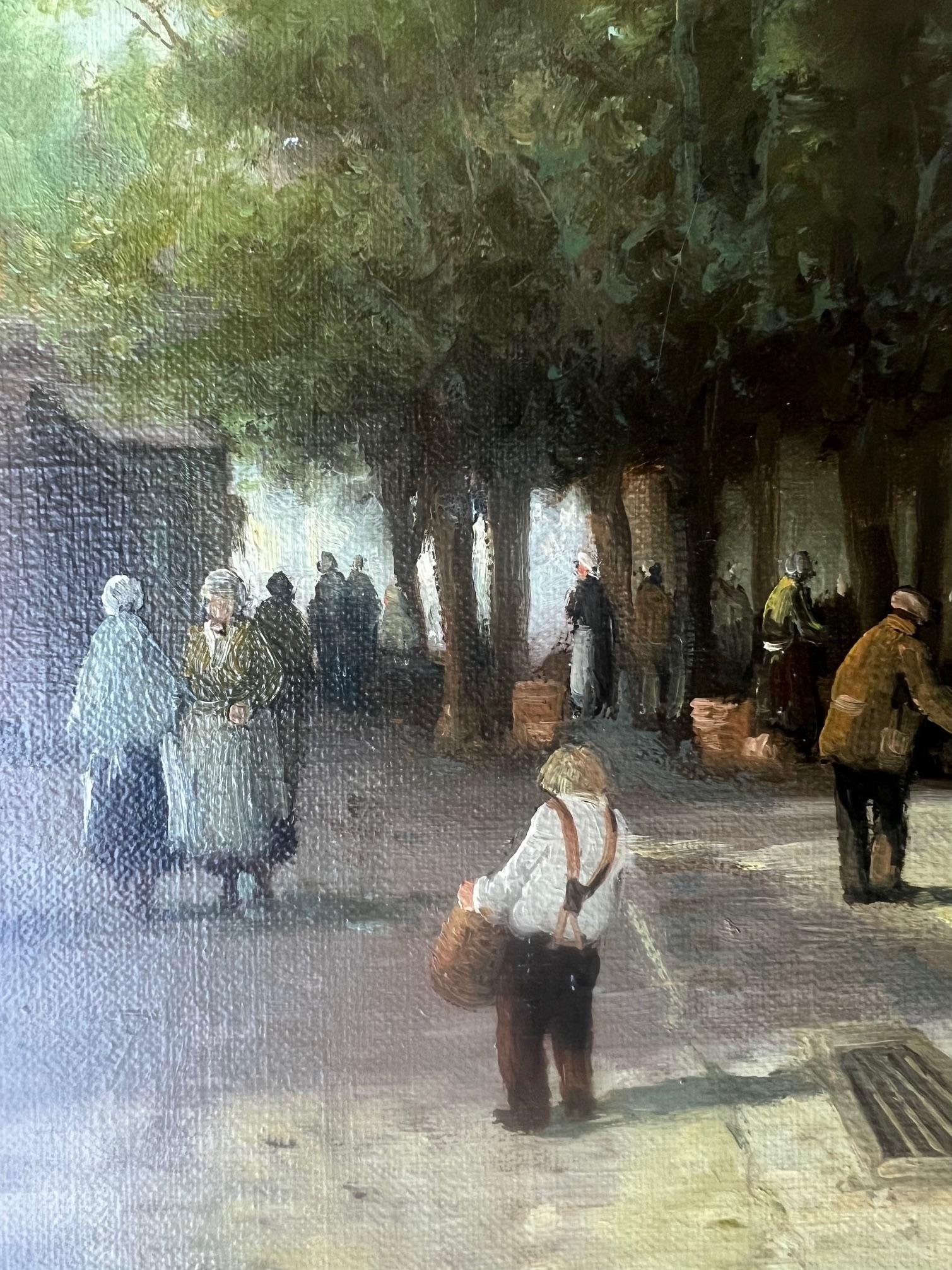 Dutch Village Street Scene by Jan van Rijsewijk For Sale 3