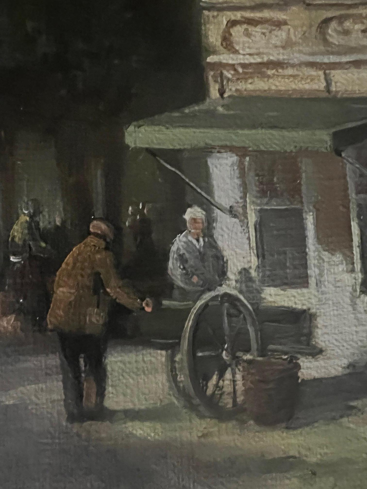 Dutch Village Street Scene by Jan van Rijsewijk For Sale 7