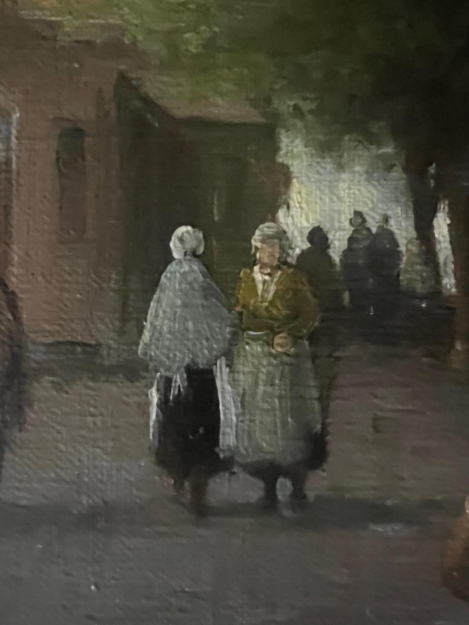 Dutch Village Street Scene by Jan van Rijsewijk For Sale 8