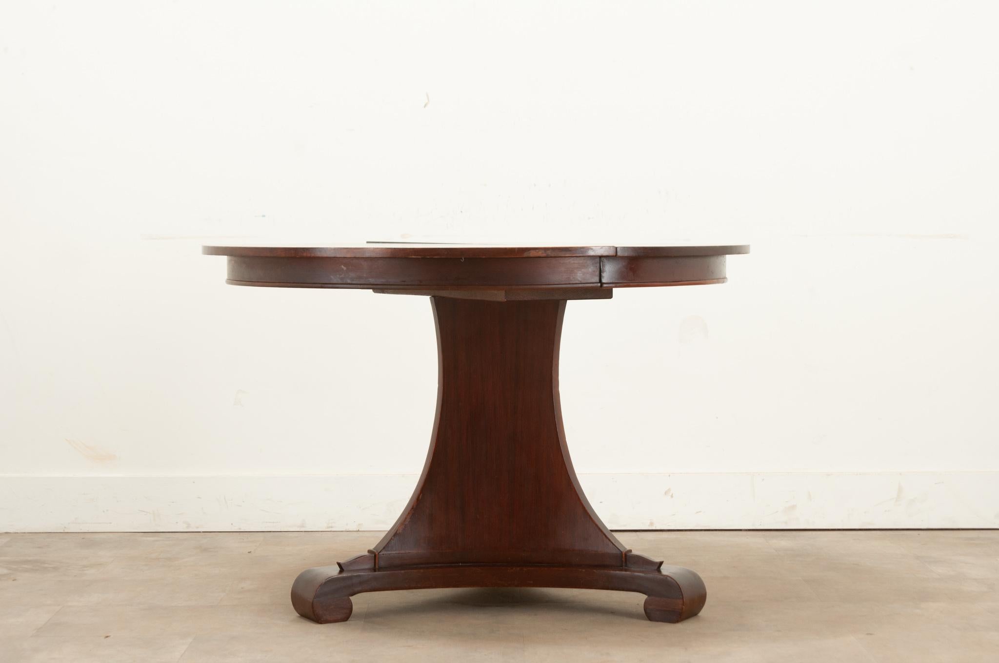 Other Dutch Vintage Mahogany Extending Dining Table For Sale