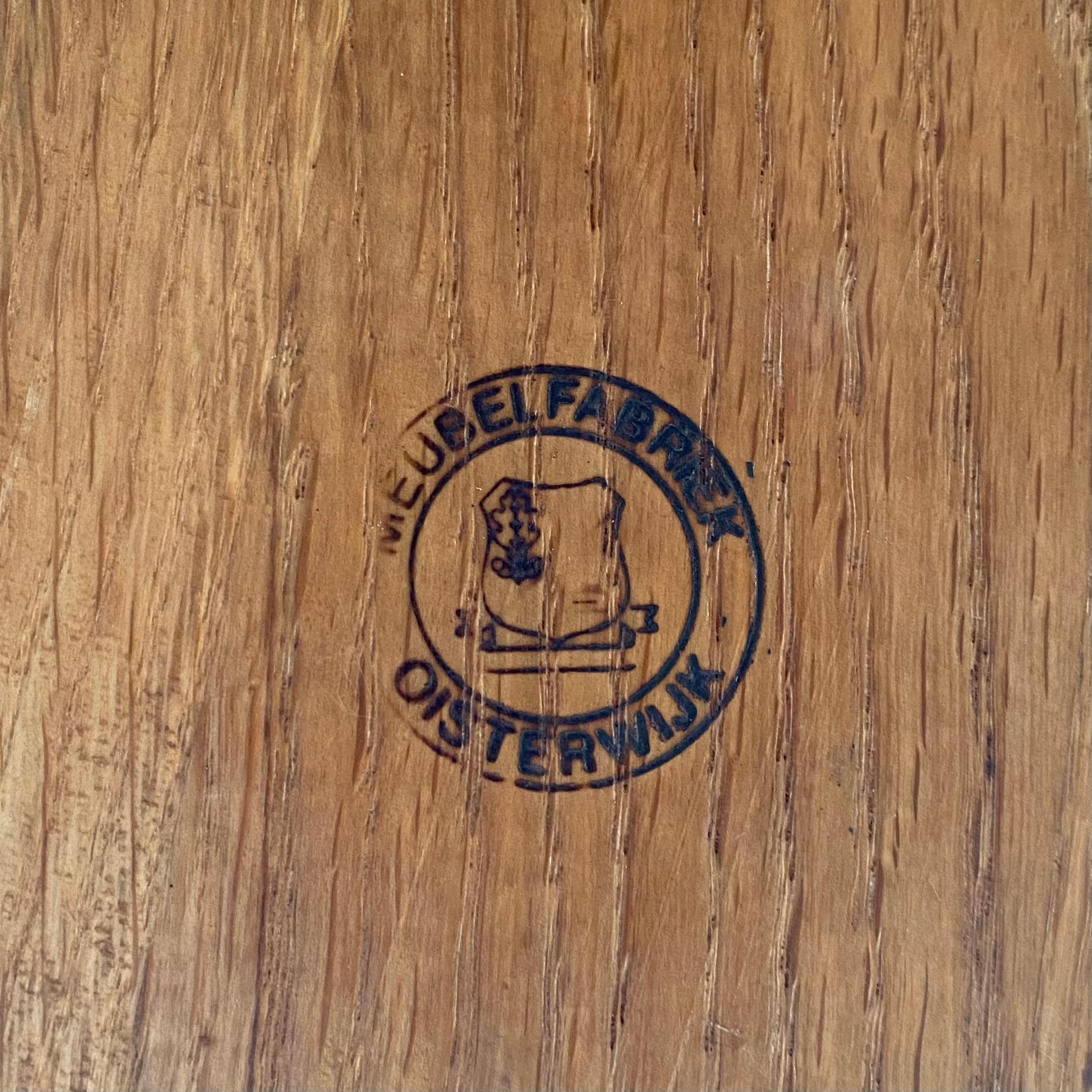 Dutch Vintage Oak Brutalist Coffee Table by Oisterwijk Meubelfabriek, 1970s. For Sale 3