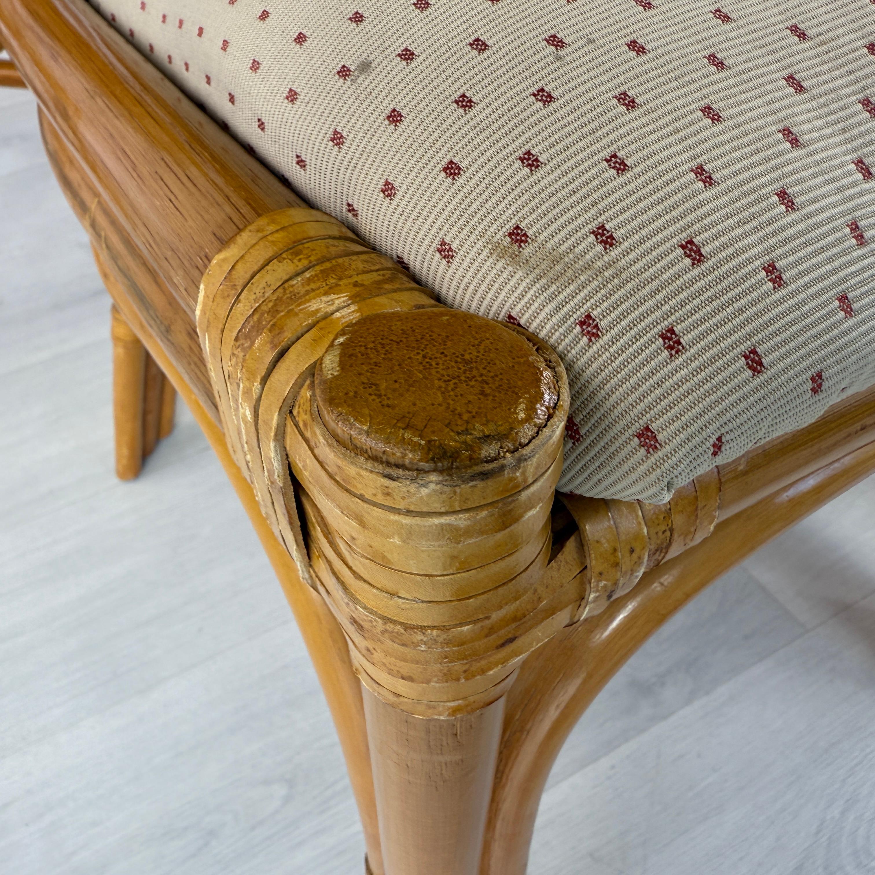Chaises de salle à manger en osier Vintage By - Lot de 4 en vente 3