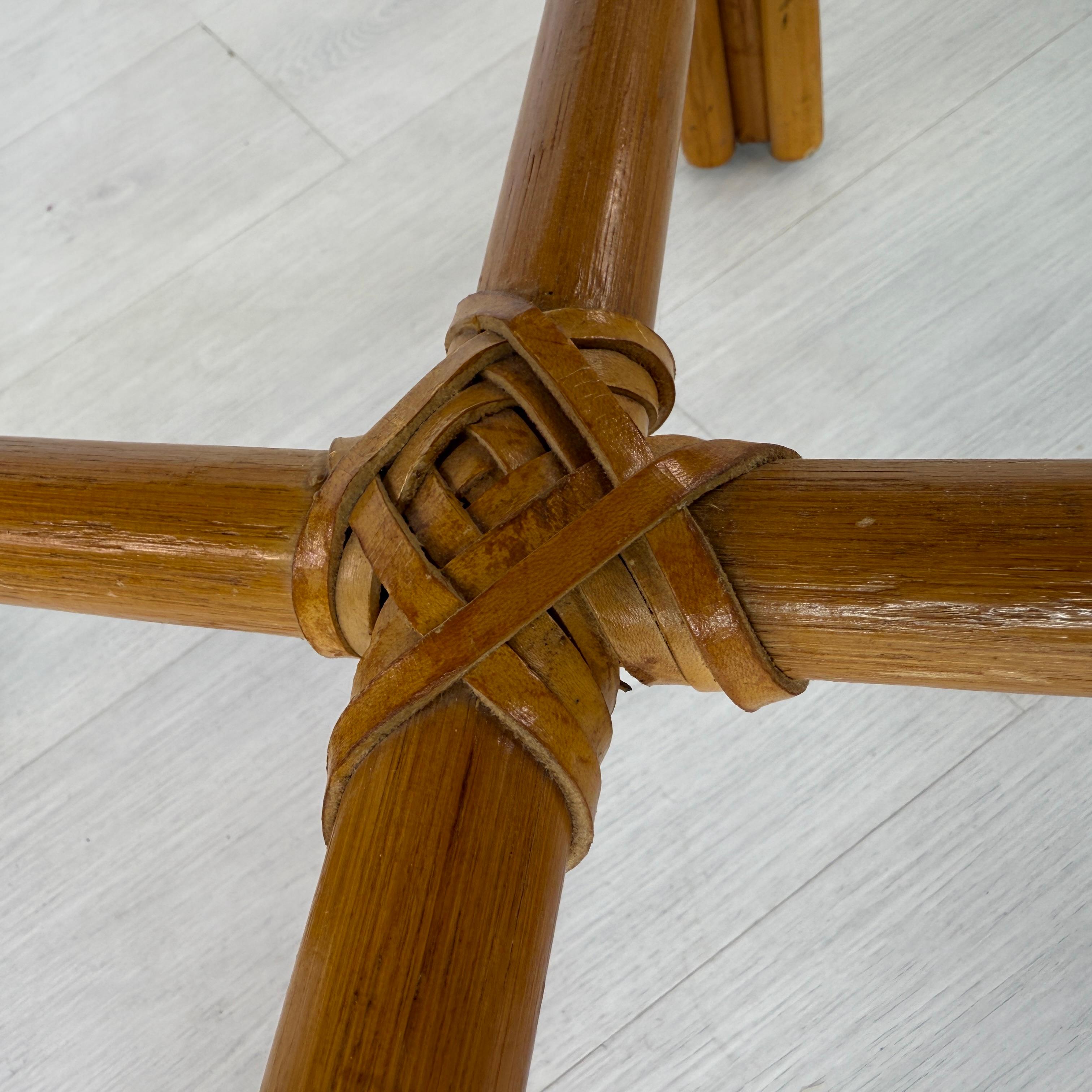 Chaises de salle à manger en osier Vintage By - Lot de 4 en vente 6