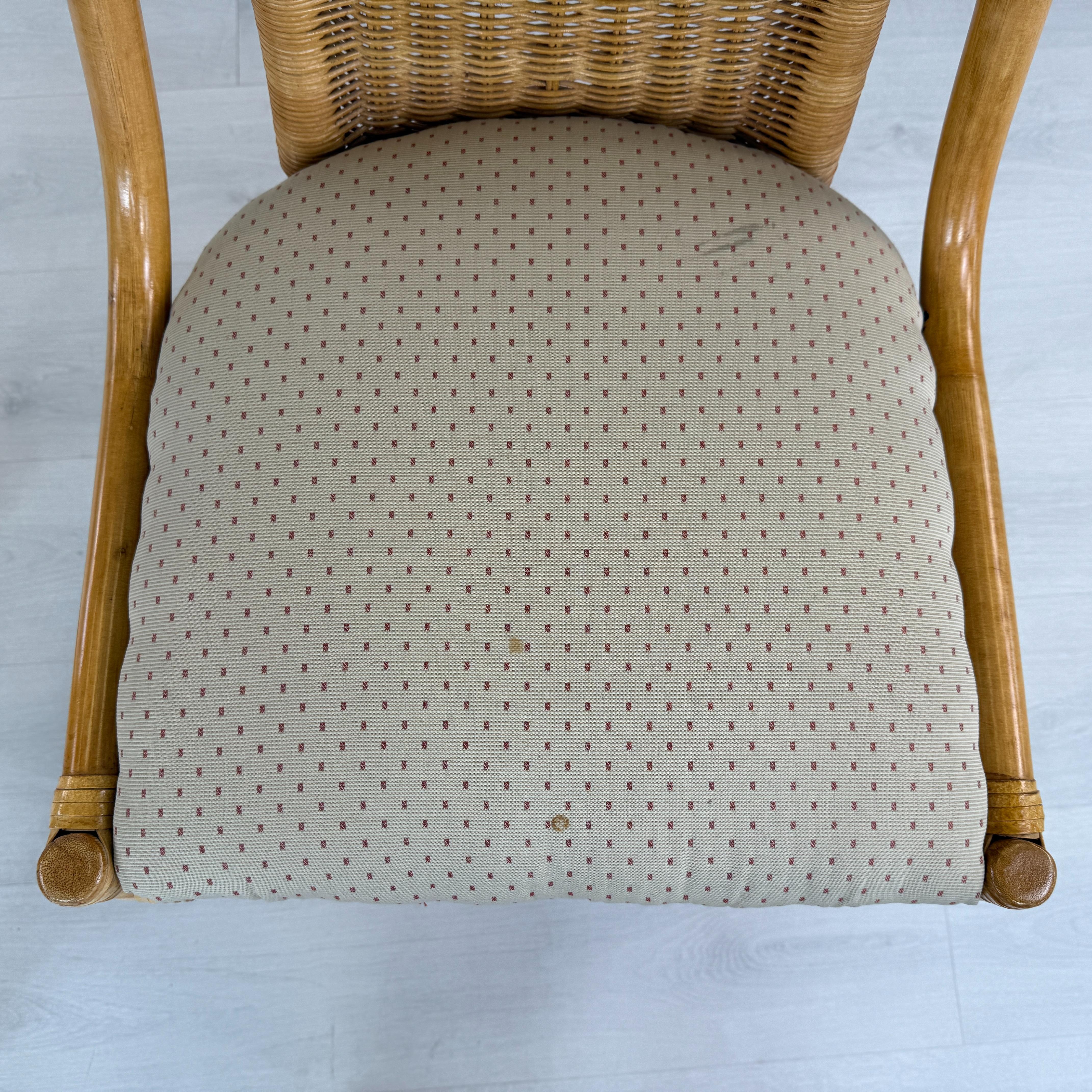Chaises de salle à manger en osier Vintage By - Lot de 4 en vente 1