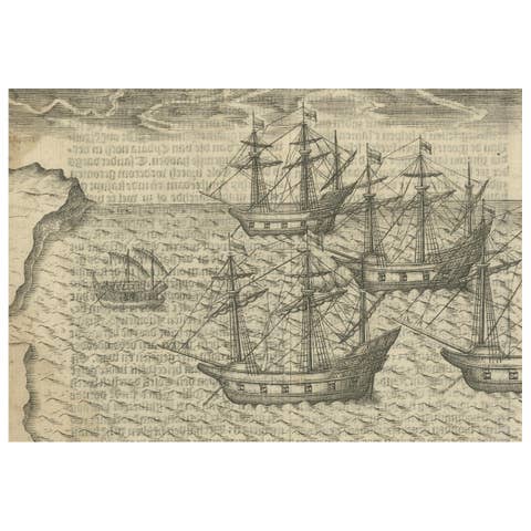 Dutch Voyages to Madagascar – Early Exploration Scene, Pontanus 1611