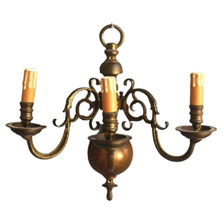 Dutch Wandleuchte in Bronze 3 Lights im Angebot