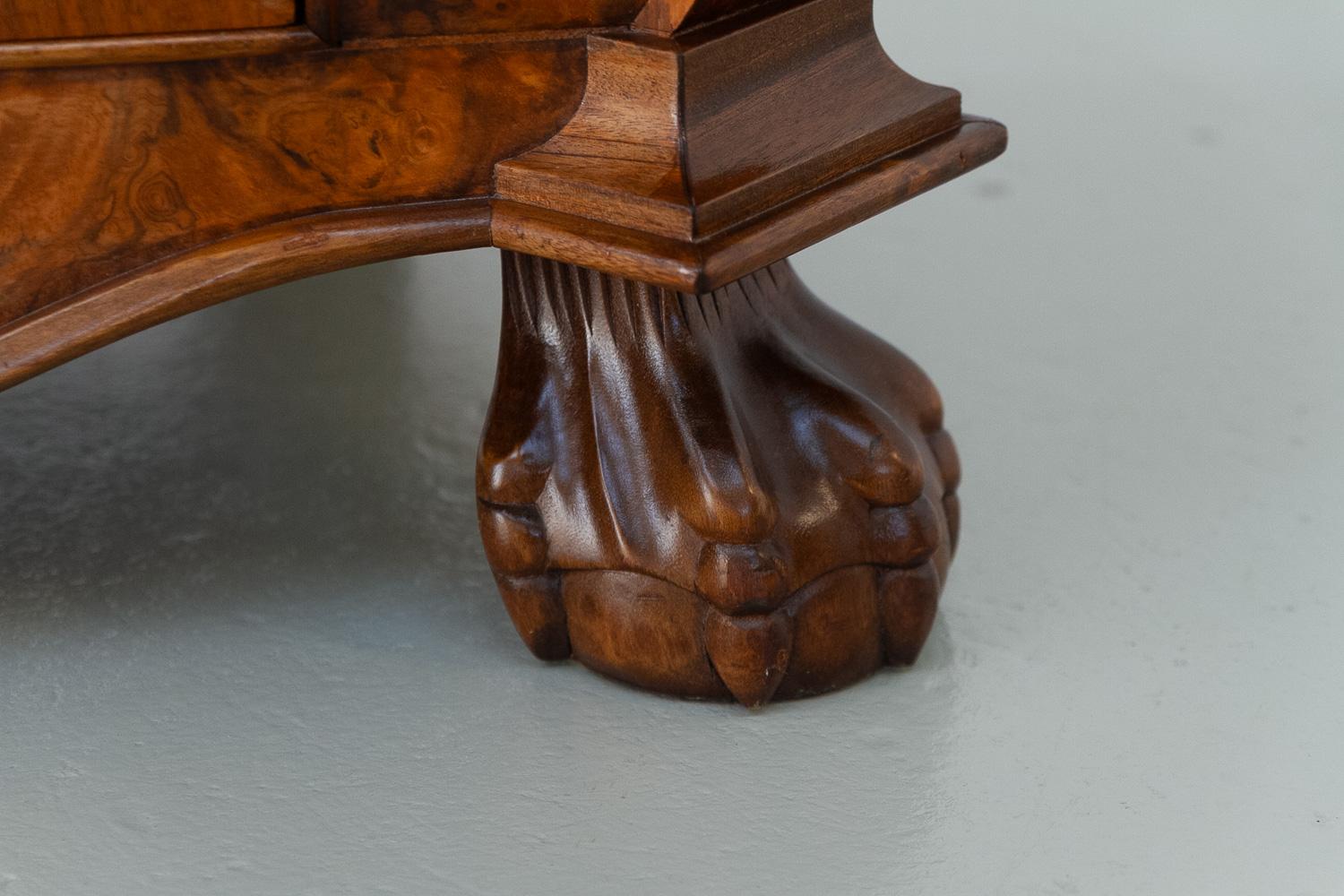 Dutch Walnut Bombe Commode, 1910s. 3