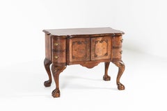Dutch Walnut Chippendale Style Commode with Claw and Ball Feet, 1930s