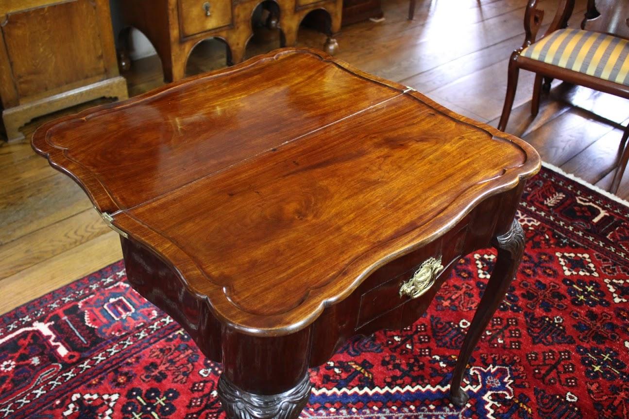 Dutch Walnut Game Table For Sale 2