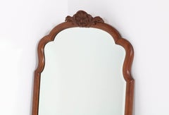 Dutch Walnut Queen Anne Style Mirror by H. Pander Den Haag, 1920s