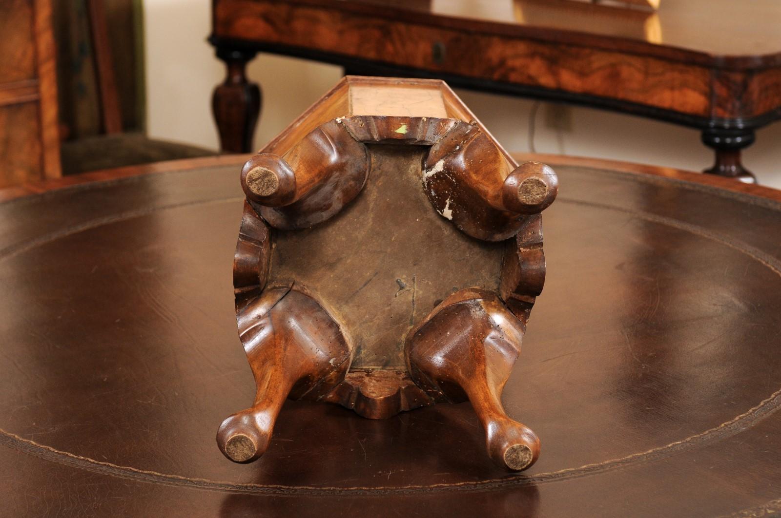 Dutch Walnut Wine Cooler / Planter with Cabriole Legs, ca. 1890 For Sale 7