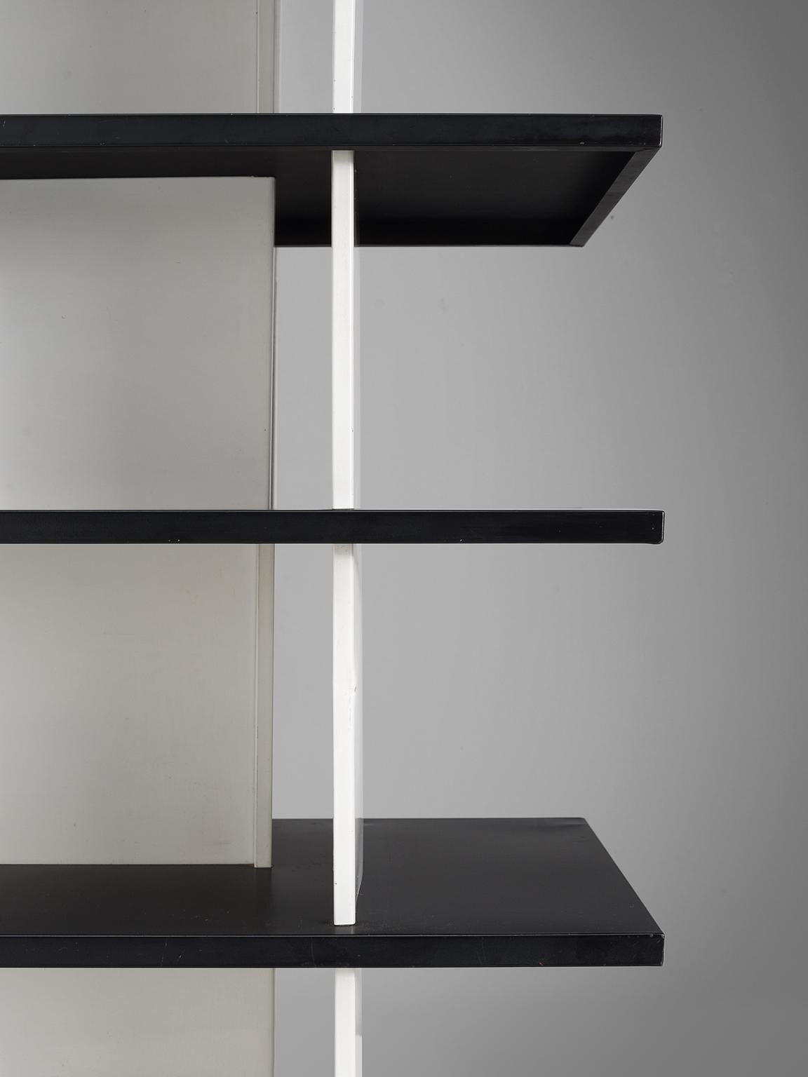 Dutch Wim Rietveld Enameled Freestanding Bookcase, 1960s 2